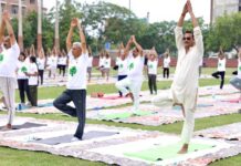 Sharda University News : विश्व योग दिवस पर शारदा विश्वविद्यालय में योगोत्सव हुआ आयोजन, कार्यक्रम में लगभग 500 छात्र और स्टाफ ने किया योगा, विदेशी छात्रों व नर्सिंग स्टाफ ने बढ़ चढ़कर लिया हिस्सा