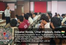 ITS College News : विश्व उद्यमिता दिवस पर ITS इंजीनियरिंग कॉलेज में विशेषज्ञ व्याख्यान, छात्रों ने सीखी स्टार्टअप को सफल बनाने की रणनीतियां, विद्यार्थियों को बताया—आइडिया से बिजनेस तक कैसे पहुंचे